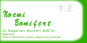 noemi bonifert business card